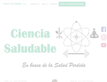 Tablet Screenshot of cienciasaludable.com